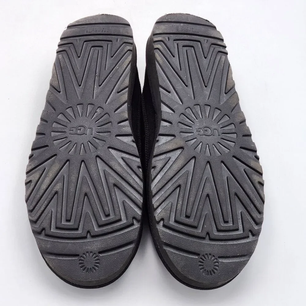 UGG Dex Suede Slip On Loafers Cozy Slippers Comfort Shoes Black Men's Size 13